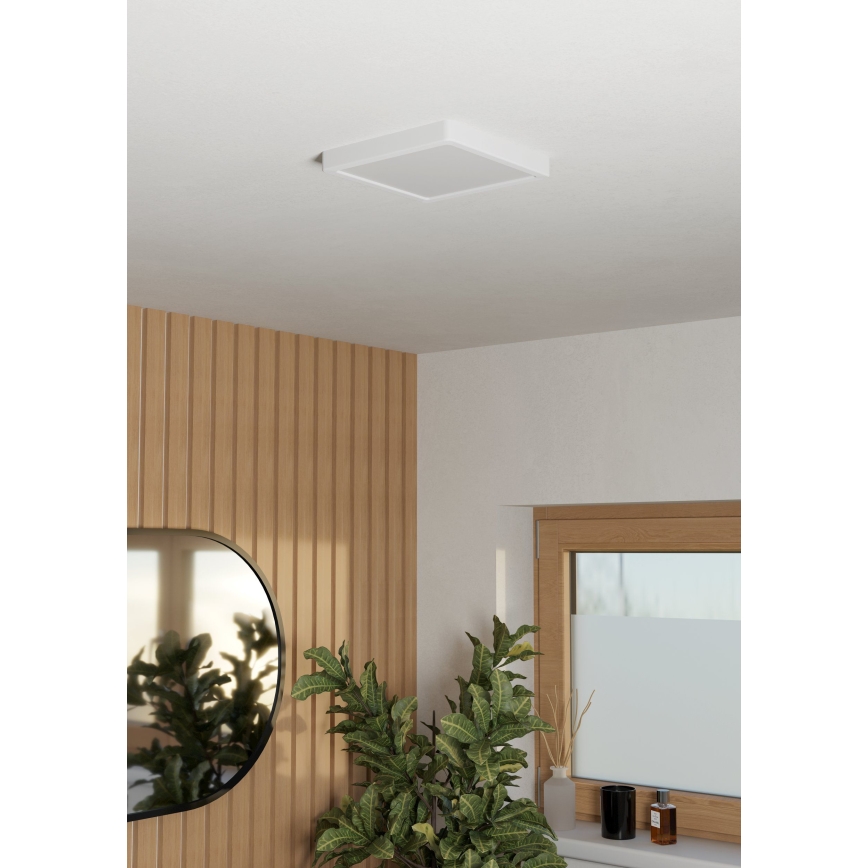Eglo - LED Plafonieră pentru baie LED/10,5W/230V 2700/4000/6500K 22x22 cm IP44 albă