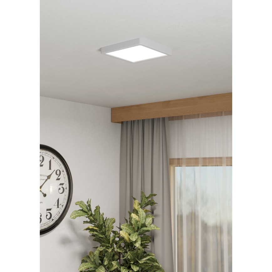 Eglo - Plafonieră LED RGBW dimmabilă pentru baie LED/10,5W/230V 2700-6500K 22x22 cm IP44 albă