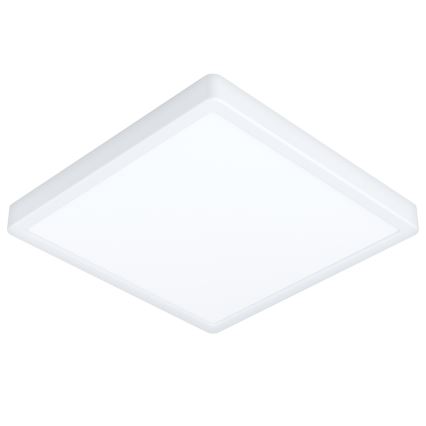 Eglo - Plafonieră LED RGBW dimabilă pentru baie, 13,5 W, 230 V, 2700–6500 K, 29,5 x 29,5 cm, IP44, albă