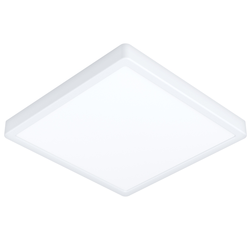 Eglo - Plafonieră LED RGBW dimabilă pentru baie, 13,5 W, 230 V, 2700–6500 K, 29,5 x 29,5 cm, IP44, albă