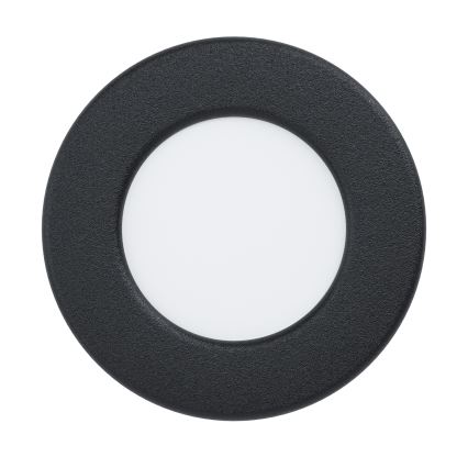 Eglo - Spot LED încastrat, 3,7 W, 230 V, 2700/4000/6500 K, Ø 8,8 cm, negru