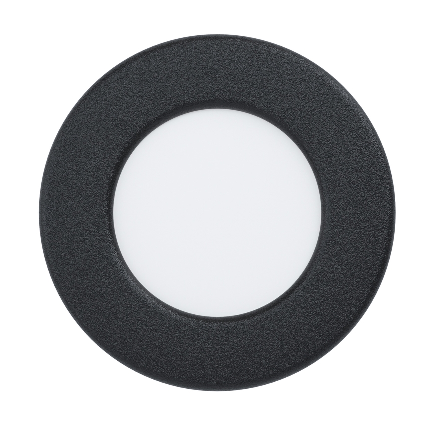 Eglo - Spot LED încastrat, 3,7 W, 230 V, 2700/4000/6500 K, Ø 8,8 cm, negru