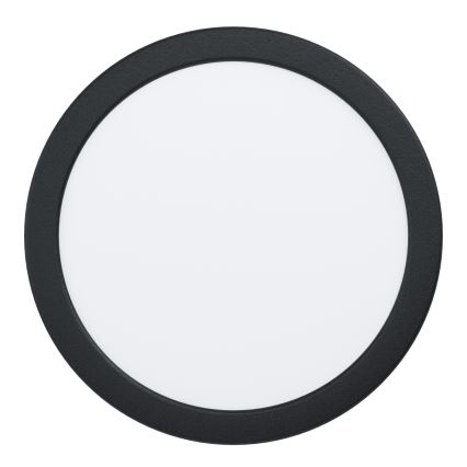 Eglo - Corp de iluminat LED încastrat, 18,5 W, 230 V, 2700/4000/6500K, Ø 21,6 cm, negru