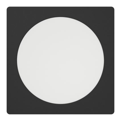 Eglo - Plafonieră LED încastrabilă 10,5W/230V 2700/4000/6500K 16,6x16,6 cm neagră