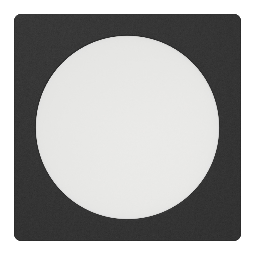 Eglo - Plafonieră LED încastrabilă 10,5W/230V 2700/4000/6500K 16,6x16,6 cm neagră