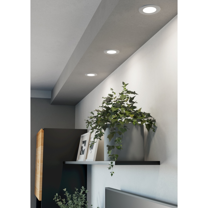 Eglo - Spot încastrat LED/3,7W/230V 2700/4000/6500K Ø 8,8 cm alb