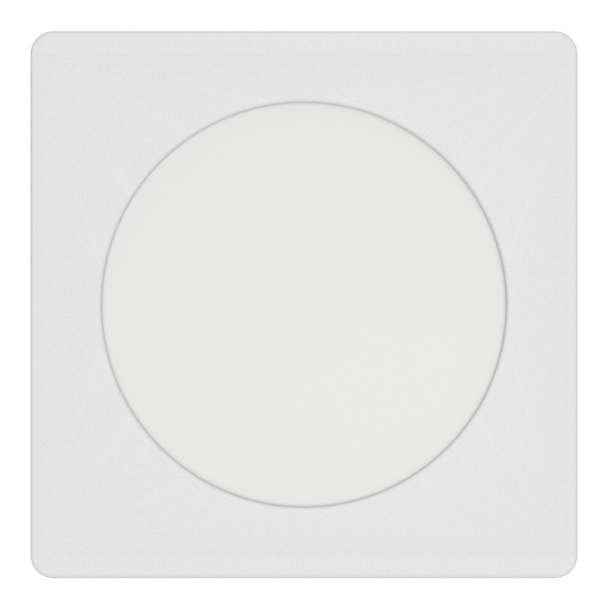 Eglo - Plafonieră LED încastrată, 6,3W, 230V, 2700/4000/6500K, 11,9x11,9 cm, alb