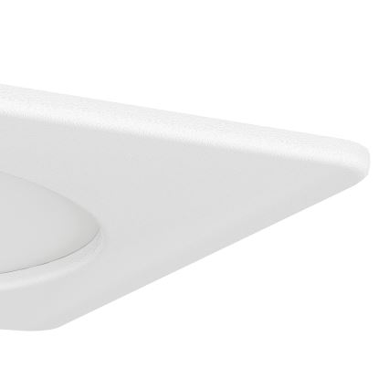 Eglo - Plafonieră LED încastrată, 6,3W, 230V, 2700/4000/6500K, 11,9x11,9 cm, alb