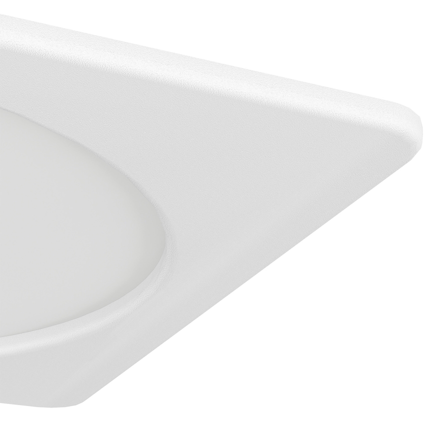 Eglo - Plafonieră LED încastrată, 10,5W, 230V, 2700/4000/6500K, 16,6x16,6 cm, alb