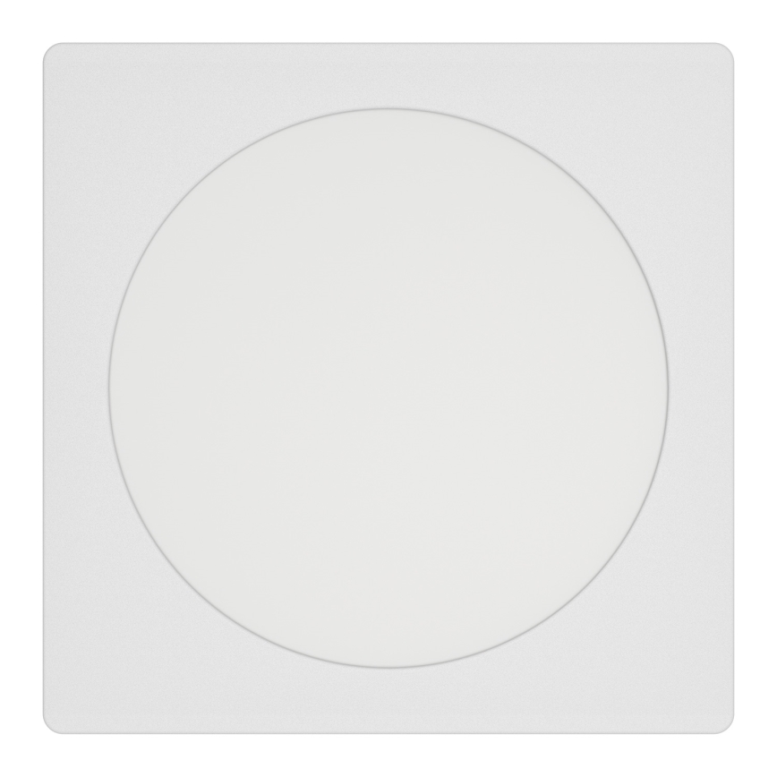 Eglo - Plafonieră LED încastrată, 10,5 W, 230 V, 2700/4000/6500 K, 16,6x16,6 cm, negru