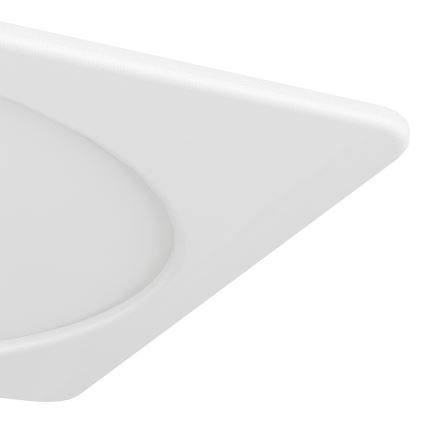 Eglo - Plafonieră LED încastrată, 18,5W, 230V, 2700/4000/6500K, 21,6x21,6 cm, albă