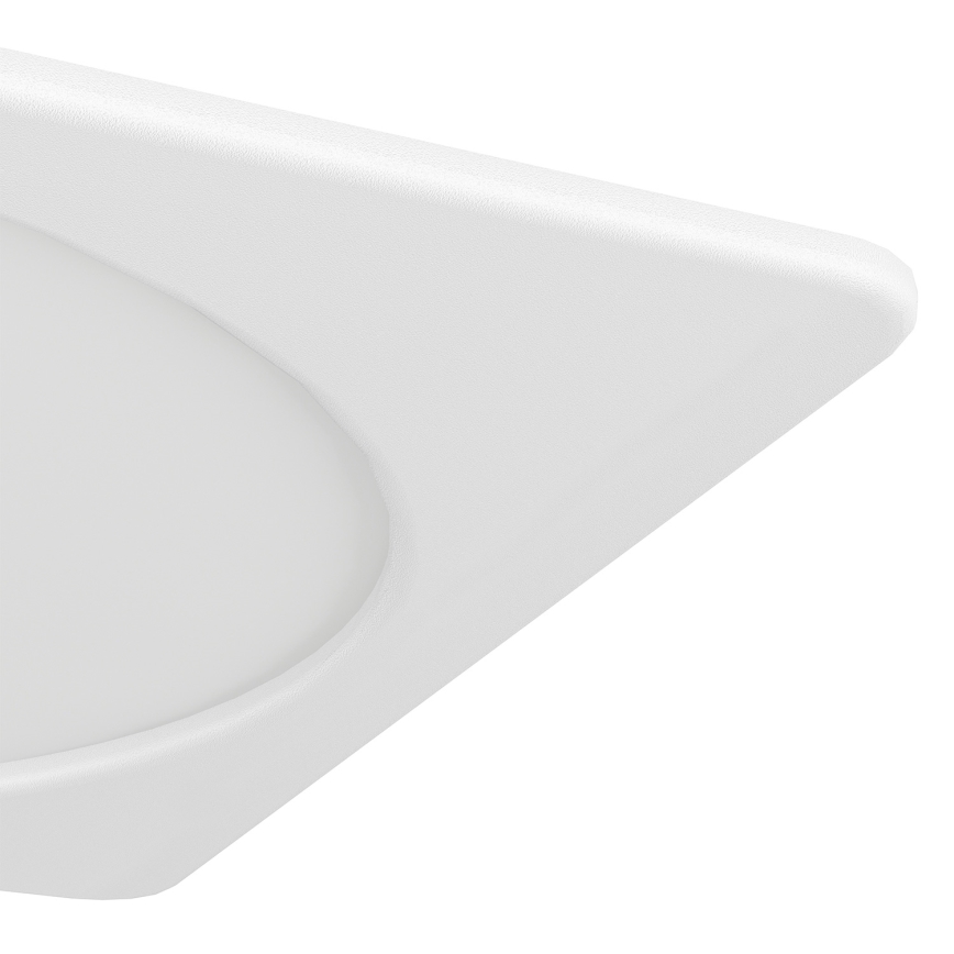 Eglo - Plafonieră LED încastrată, 18,5W, 230V, 2700/4000/6500K, 21,6x21,6 cm, albă