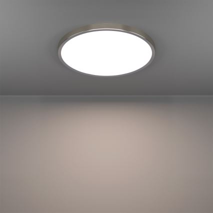 Eglo - Plafonieră LED RGBW dimabilă pentru baie LED/17,5W/230V 2700-6500K diam. 38,9 cm IP44 crom mat