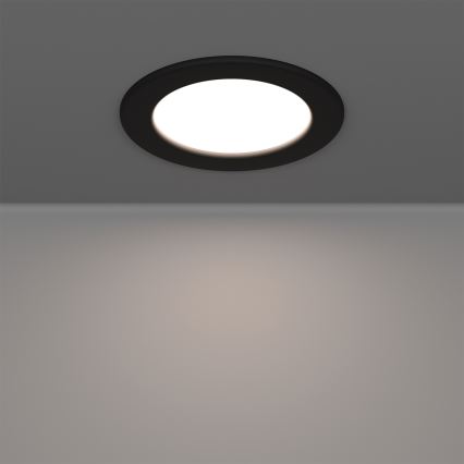 Eglo - Spot LED RGBW reglabil pentru baie, 5W, 230V, 2700-6500K, Ø 12 cm, IP44, negru