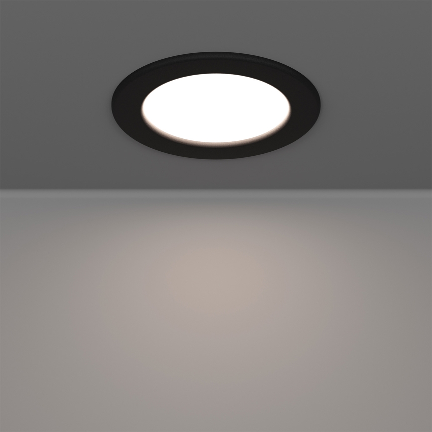 Eglo - Spot LED RGBW reglabil pentru baie, 5W, 230V, 2700-6500K, Ø 12 cm, IP44, negru