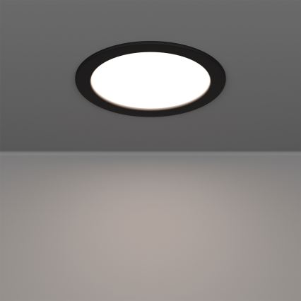Eglo - Spot încastrat LED RGBW dimmabil pentru baie, LED/9,5W/230V, 2700-6500K, Ø 16,8 cm, IP44, negru