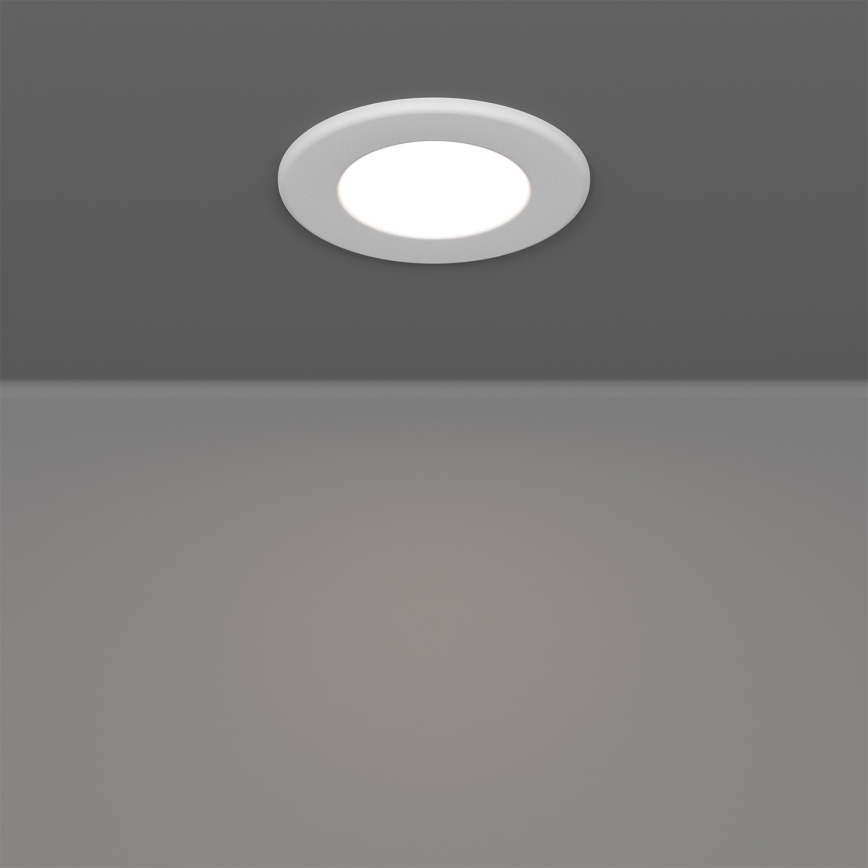 Eglo - Set de 3 spoturi LED încastrate pentru baie RGBW, dimabile, LED 2,8 W/230 V, 2700–6500 K, Ø 8,8 cm, IP44, alb