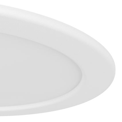 Eglo - Spot încastrat pentru baie LED RGBW, reglabil, 9,5 W, 230 V, 2700–6500 K, Ø 16,8 cm, IP44, alb