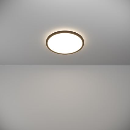 Eglo - Plafonieră LED pentru baie LED/13,9W/230V 2700/4000/6500K diam. 30 cm IP44 negru