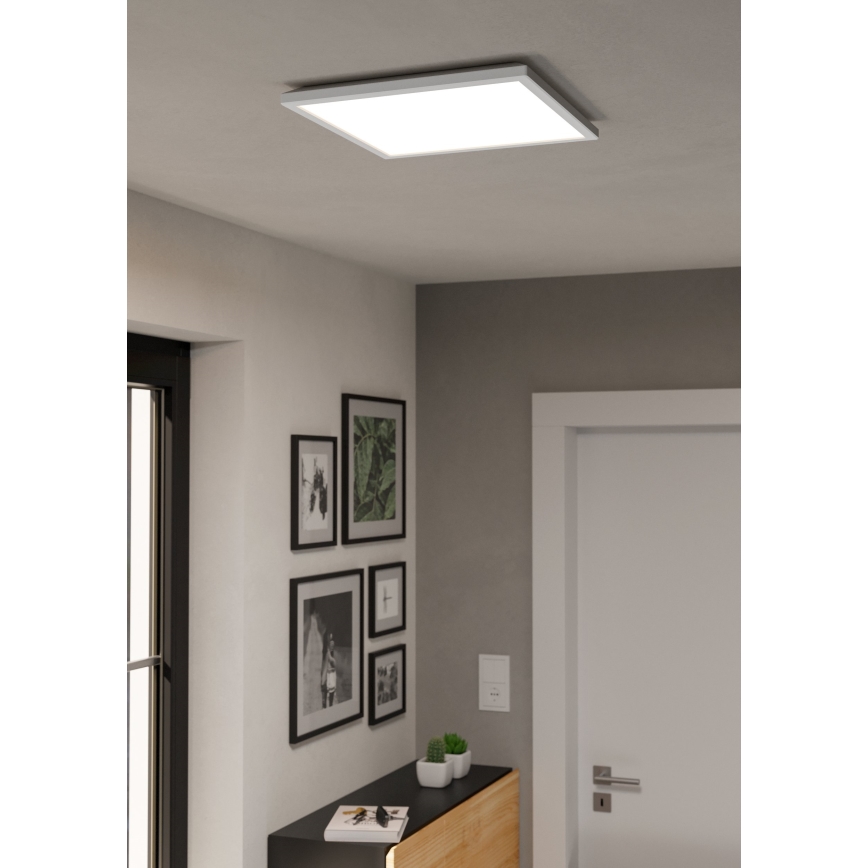 Eglo - Plafonieră LED RGBW reglabilă pentru baie LED/17,6W/230V 2700-6500K 39x39 cm IP44 albă ZigBee