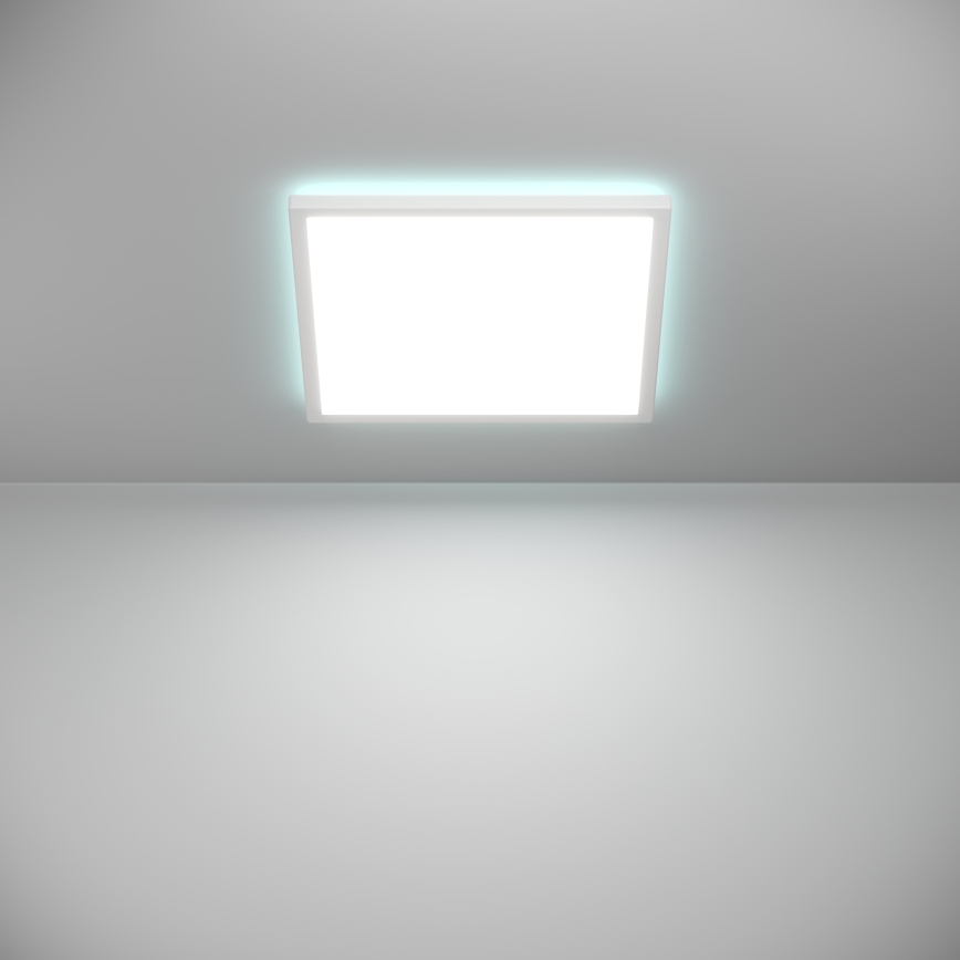 Eglo - Plafonieră LED RGBW reglabilă pentru baie LED/17,6W/230V 2700-6500K 39x39 cm IP44 alb ZigBee