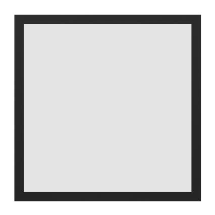 Eglo - Plafonieră LED RGBW reglabilă LED/19W/230V 2700-6500K 40x40 cm neagră