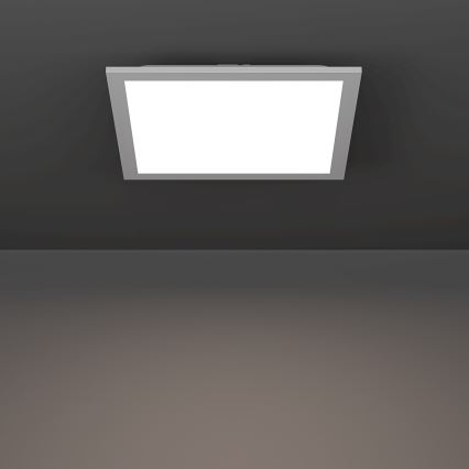 Eglo – Plafonieră LED RGBW dimmabilă, 14 W, 230 V, 2700–6500 K, 30 x 30 cm, alb