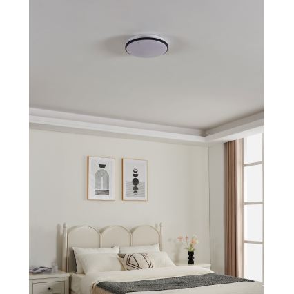 Eglo - Plafonieră LED pentru baie LED/18W/230V 3000/4000/6500K IP54 negru