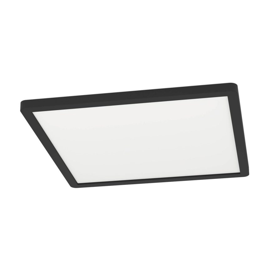 Eglo - Plafonieră LED pentru baie, 16,4 W, 230 V, 29 x 29 cm, IP54, negru