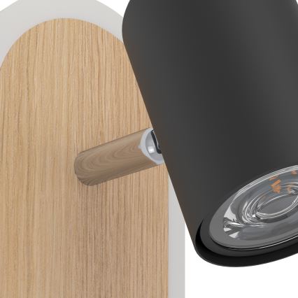 Eglo - Aplică de perete tip spot LED/7W/230V maro/negru