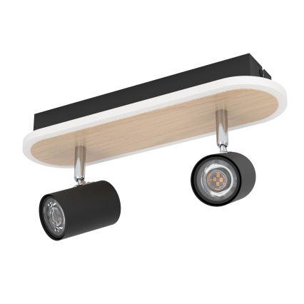 Eglo - Spot LED/12W/230V maro/negru