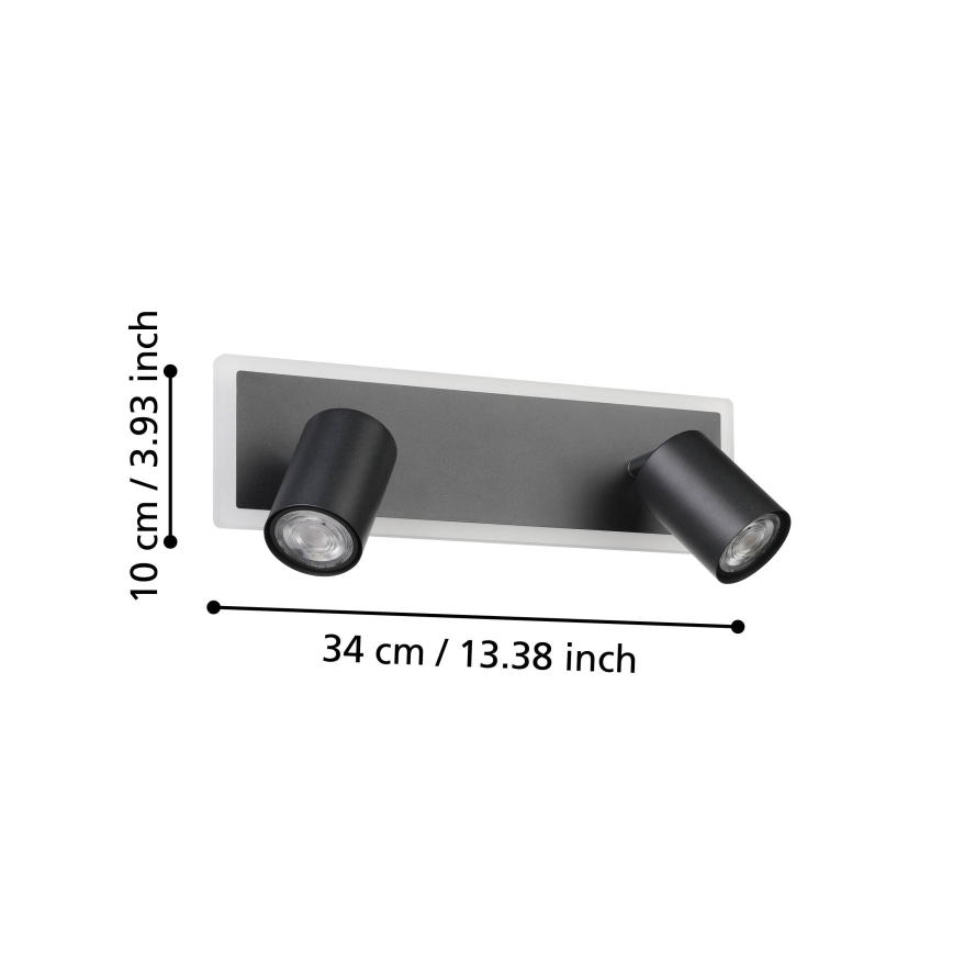 Eglo - Spot LED/12W/230V negru