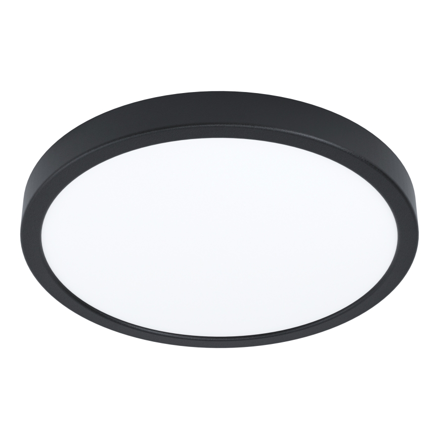 Eglo - Plafonieră LED pentru baie, dimabilă RGBW, 17,5 W, 230 V, 2700–6500 K, Ø 38,9 cm, IP44, negru