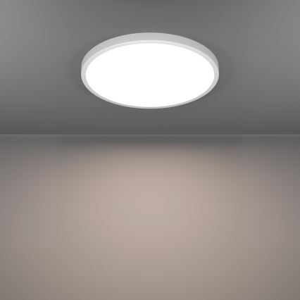 Plafonieră LED RGBW dimmabilă pentru baie Eglo, LED/17,5W/230V, 2700-6500K, Ø 38,9 cm, IP44, albă
