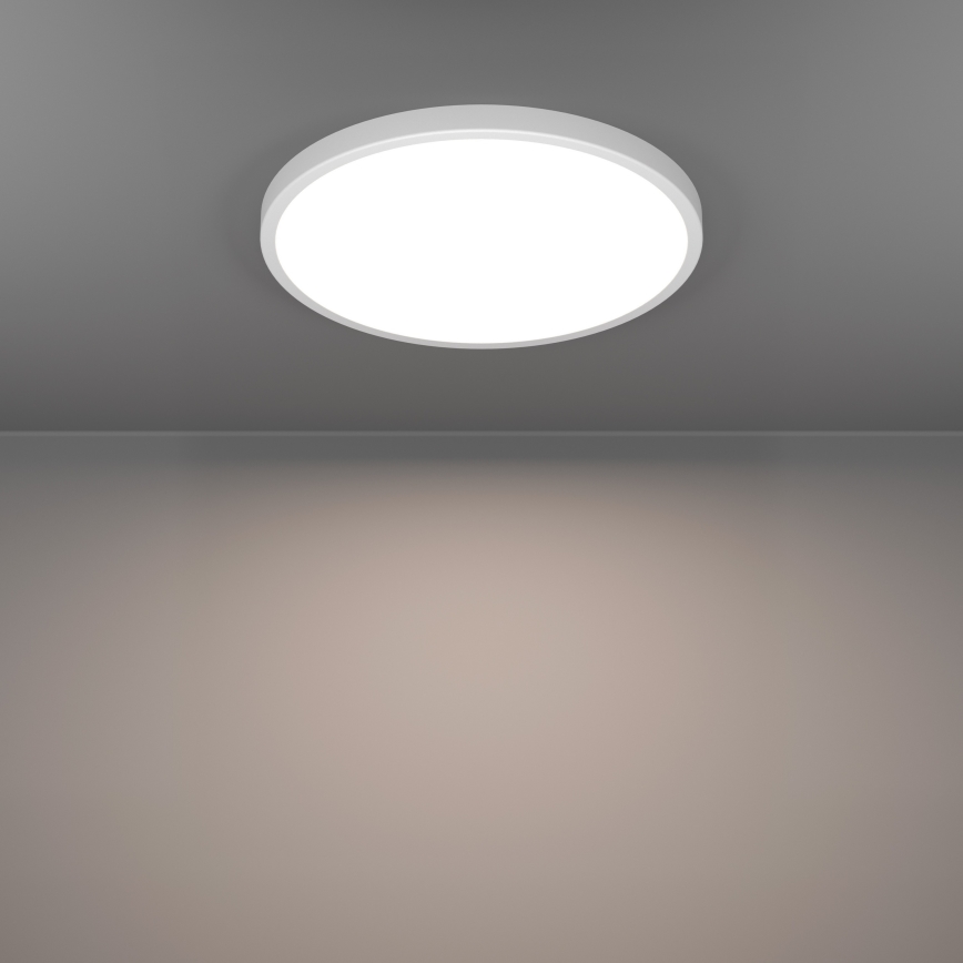 Plafonieră LED RGBW dimmabilă pentru baie Eglo, LED/17,5W/230V, 2700-6500K, Ø 38,9 cm, IP44, albă