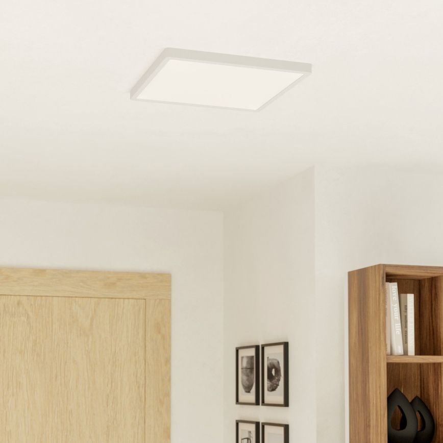 Eglo - Plafonieră LED RGBW dimabilă pentru baie, LED/17,8W/230V 2700-6500K, Ø 39 cm, IP44, albă