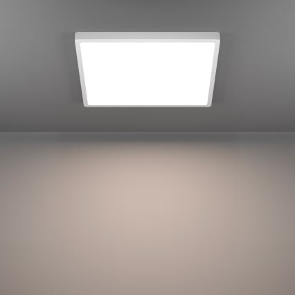 Eglo - Plafonieră LED RGBW dimabilă pentru baie, LED/17,8W/230V 2700-6500K, Ø 39 cm, IP44, albă