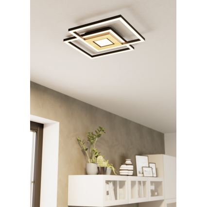 Eglo - Lampă de tavan LED reglabilă 2xLED/17W/230V +LED/4,2W 2700-6500K + telecomandă