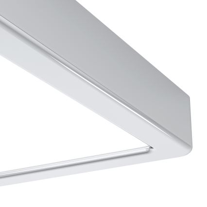 Eglo - Plafonieră LED pentru baie, 7 W, 230 V, 2700/4000/6500 K, 15 x 15 cm, IP44, crom lucios