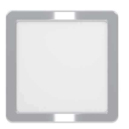 Eglo - Plafonieră LED pentru baie, 7 W, 230 V, 2700/4000/6500 K, 15 x 15 cm, IP44, crom lucios