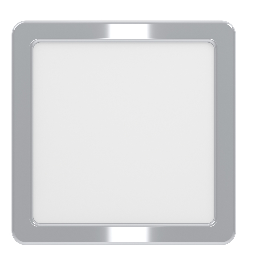 Eglo - Plafonieră LED pentru baie, 7 W, 230 V, 2700/4000/6500 K, 15 x 15 cm, IP44, crom lucios