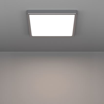 Eglo - Plafonieră LED pentru baie, LED/13W/230V, 2700/4000/6500K, 29x29 cm, IP44, crom lucios