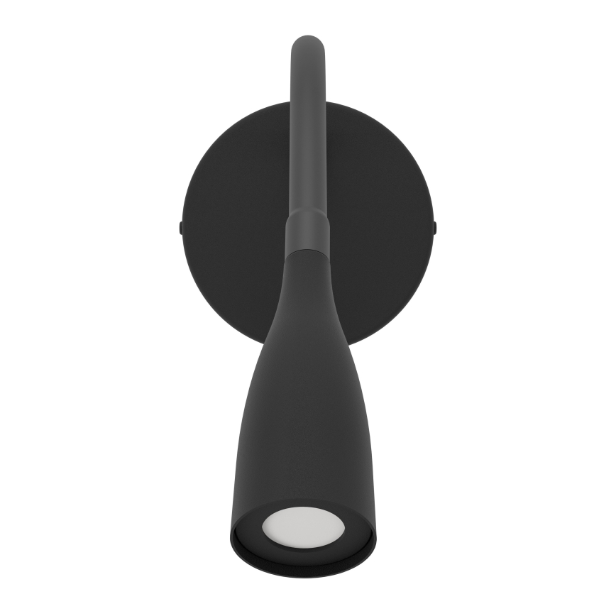 Eglo - Lampă LED flexibilă de perete cu USB, 3,8 W, 230 V, negru