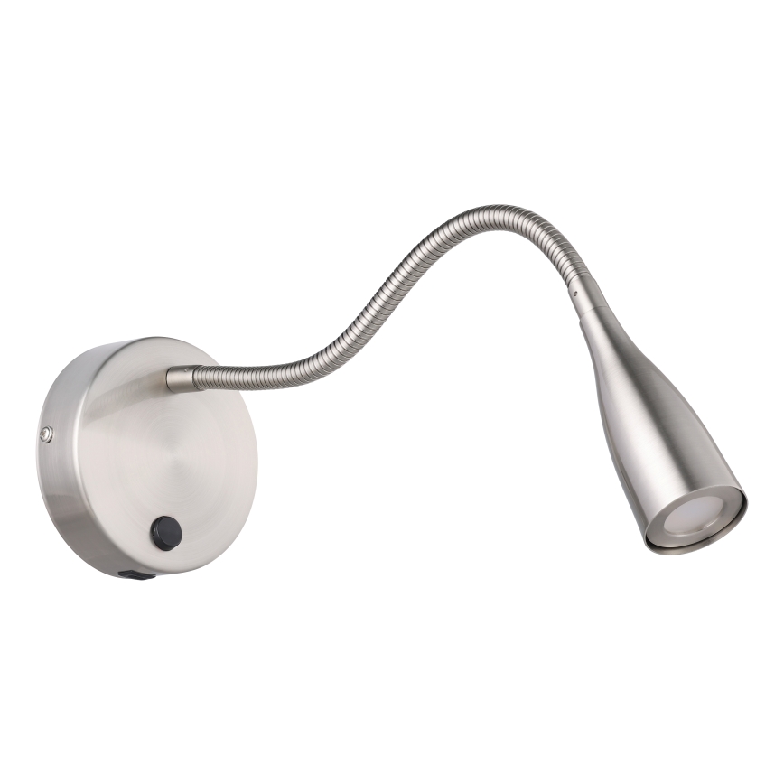 Eglo - Lampă de perete flexibilă LED cu USB, 3,8W/230V, crom mat