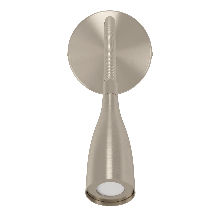 Eglo - Lampă de perete flexibilă LED cu USB, 3,8W/230V, crom mat