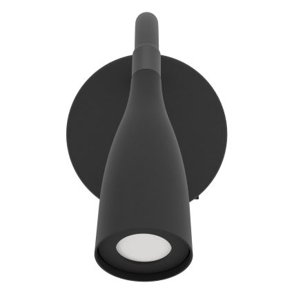 Eglo - Lampă LED de perete flexibilă, 3,8W/230V, neagră