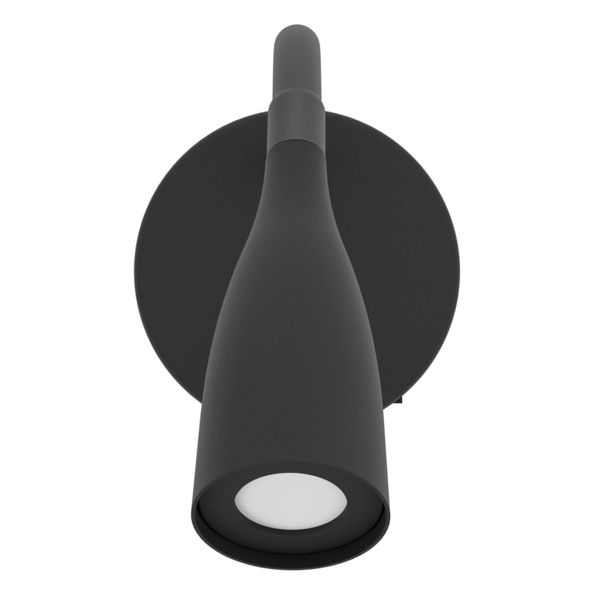 Eglo - Lampă LED de perete flexibilă, 3,8W/230V, neagră