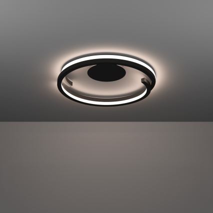 Eglo - Plafonieră LED dimabilă 2xLED/20W/230V 2700-6500K Ø48 cm negru + telecomandă