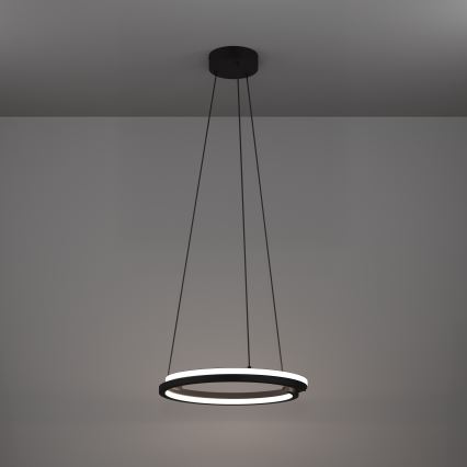 Eglo - Lustră LED reglabilă suspendată pe cablu 2xLED/20W/230V 2700-6500K Ø 48 cm negru + telecomandă