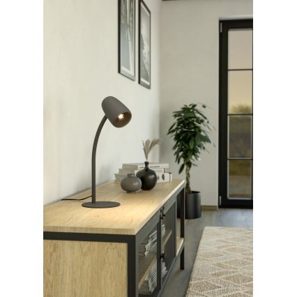 Eglo - Lampă de masă 1xE14/18W/230V neagră